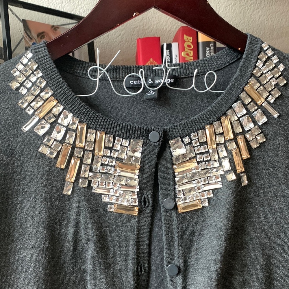 NWOT Bejeweled Cardigan